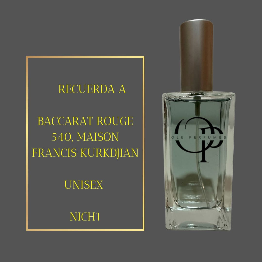 NICH1 INSPIRADO EN BACARATT ROUGE 540 MAISON FRANCIS KURKDJIAN unisex