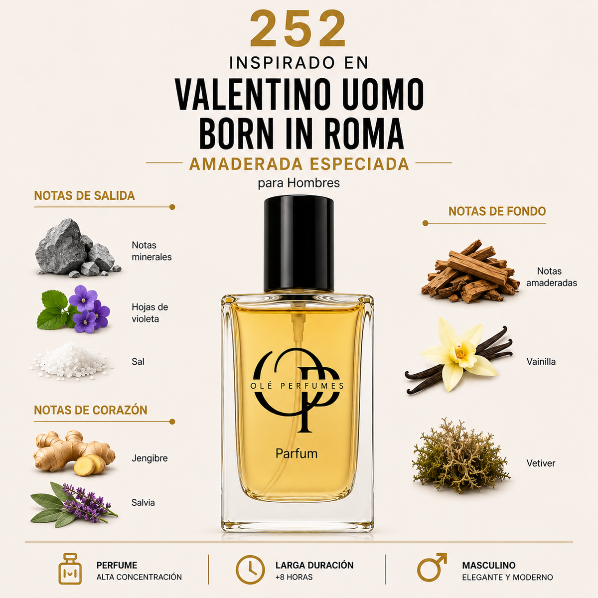 252 INSPIRADO EN VALENTINO UOMO BORN IN ROMA