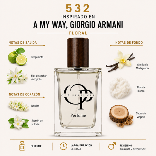 532 INSPIRADO EN A MY WAY, GIORGIO ARMANI
