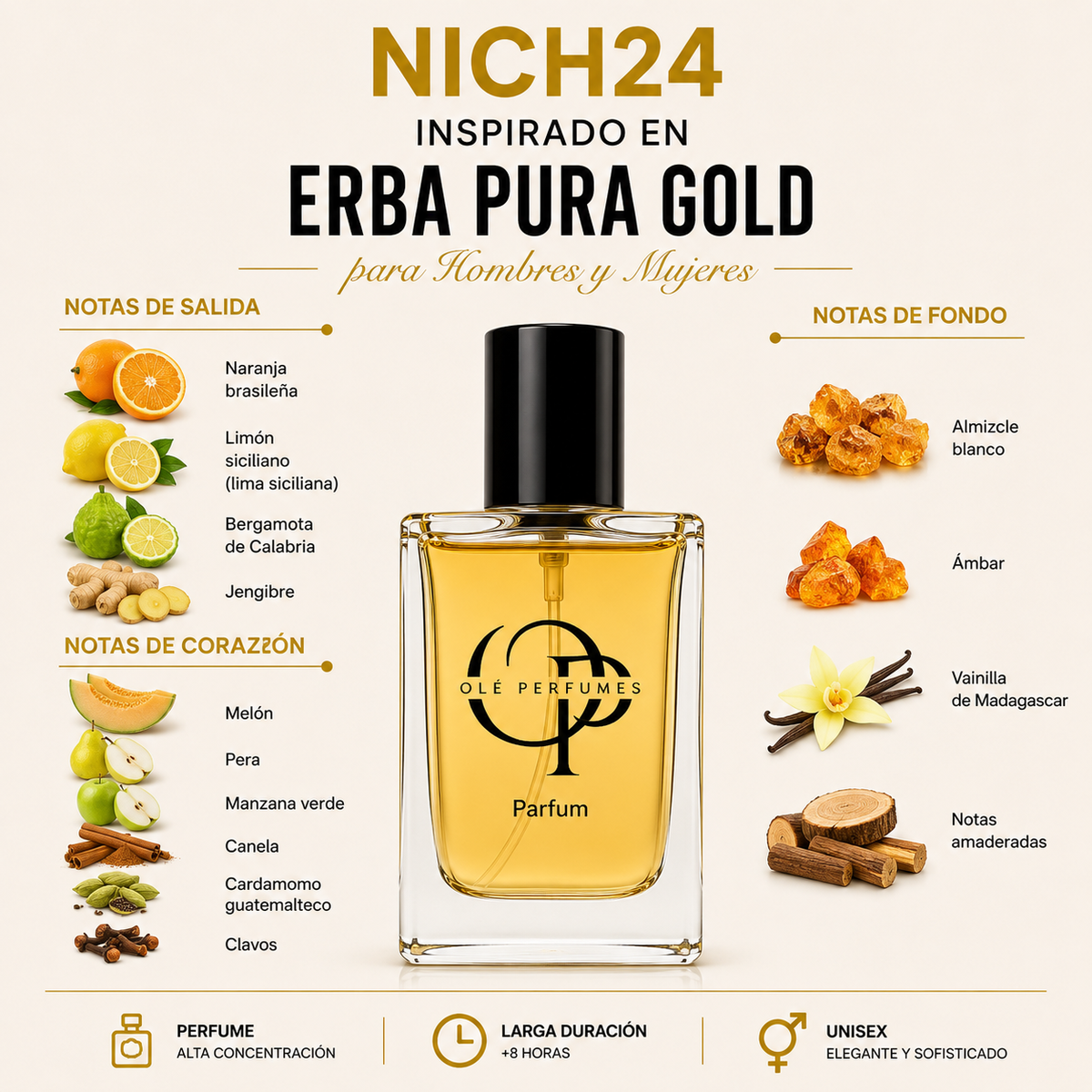 NICH24 INSPIRADO EN ERBA PURA GOLD