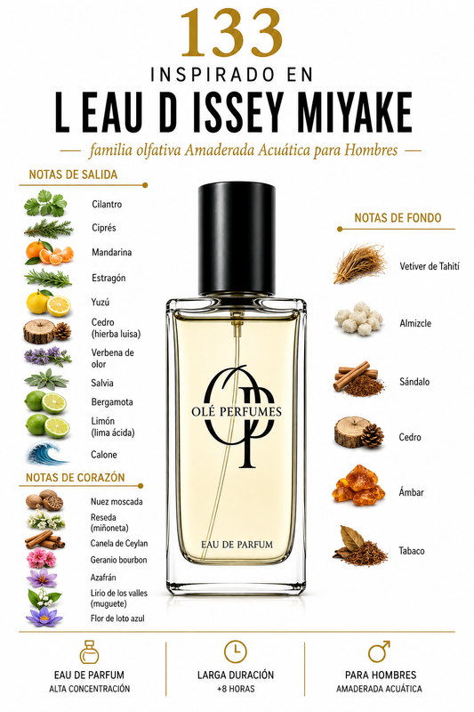 133 INSPIRADO EN  L EAU D ISSEY MIYAKE