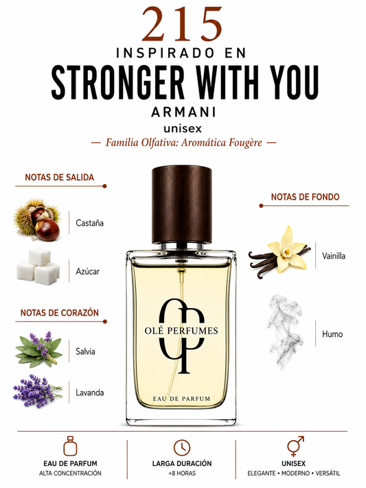 215 INSPIRADO EN STRONGER WITH YOU ARMANI