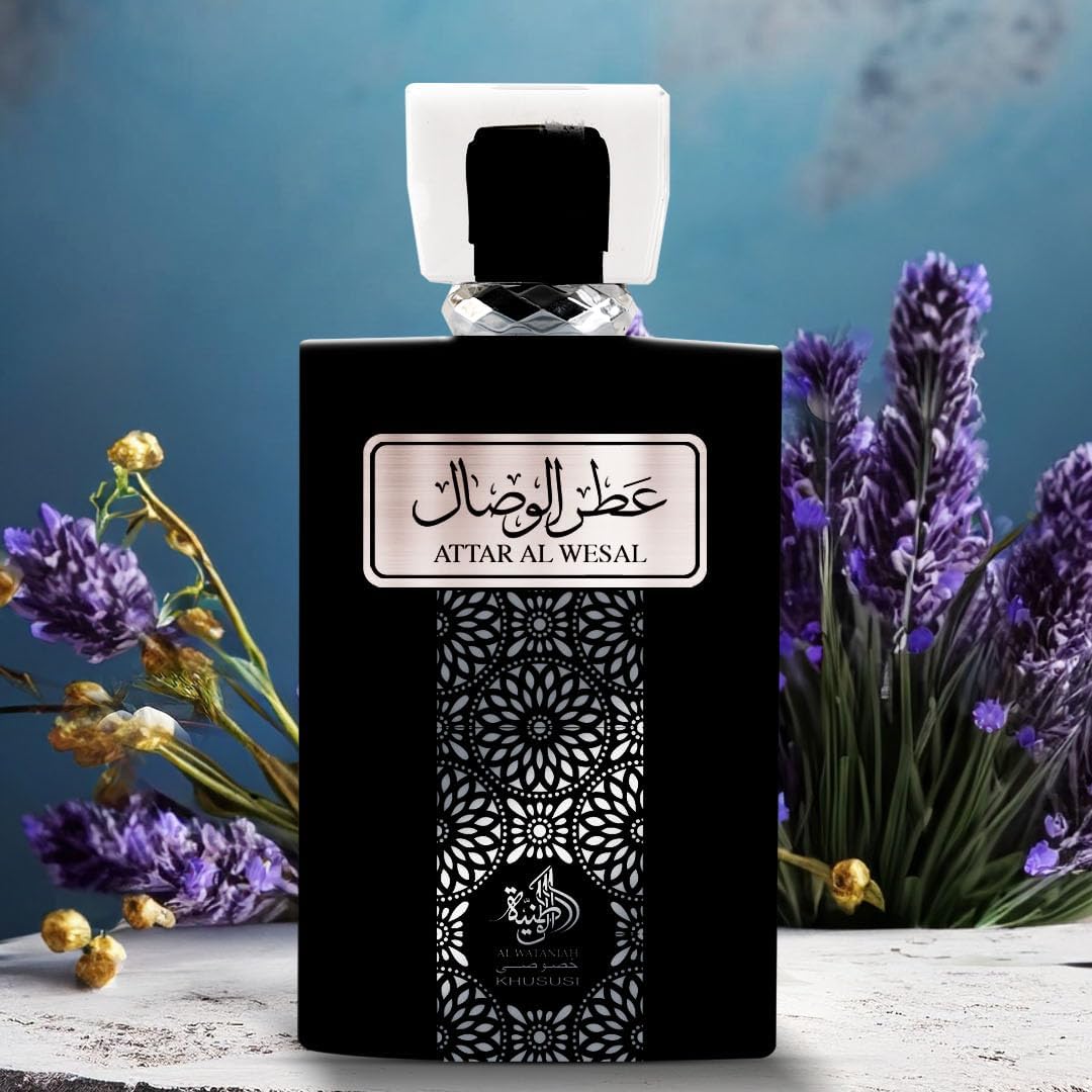Al Wataniah Attar Al Wesal - Perfume Oriental Unisex con Notas de Madera y Especias - Aroma Intenso y Duradero - 100 ml